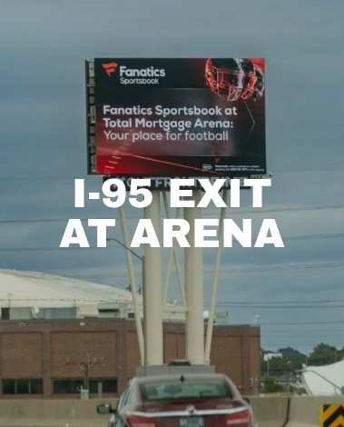 I-95 billboard at the arena